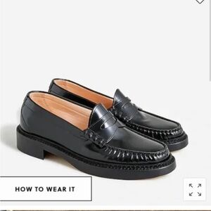 J. Crew Rowan Penny Loafers black size 7.5